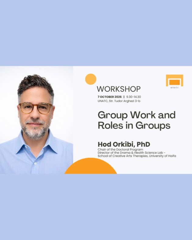 Workshop de psihodramă – „Group Work and Roles in Groups” cu prof. dr. Hod Orkibi